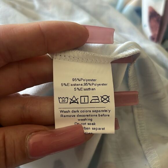 GRACE KARIN Criss Cross Halterneck Sleeveless Summer Floral Flowy A Line Dress - Picture 13 of 13